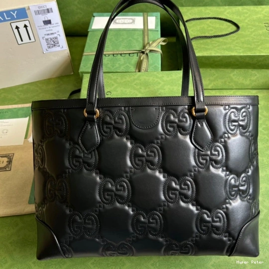 Hyper Peter GUCCI GG medium leather matelassé tote 0709